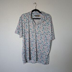 Daniel Cremieux White Shirt with Blue and Red Pattern